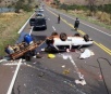 Motorista morre em capotamento que deixou ainda mais três pessoas feridas