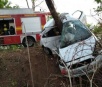 Dois morrem em acidente na BR-262 após colisão de veículo em árvore