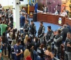 Com policiamento, vereadores aprovam projeto que altera o PCCR em Dourados