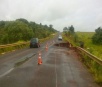 Chuva causa desmoronamento e rodovia MS-141 é interditada