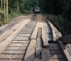 Moradores do Pesqueiro do Noé sofrem com estradas intransitáveis e ponte caindo