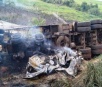 Morador de Naviraí morre carbonizado em acidente na BR 163 próximo a Itaquiraí (Veja vídeo)