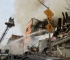 Com fotos e vídeos, veja o local da explosão que derrubou dois prédios em Nova York