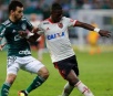 Palmeiras e Fla empatam em jogo com confusão e seis expulsões no final