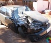 Acidente na madrugada de terça-feira em Itaporã, deixa veículo parcialmente destruído