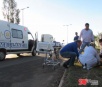 Motociclista fica com escoriações em acidente na MS-156, em Itaporã