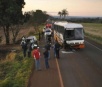 Colisão entre carro e ônibus deixa um morto na rodovia que liga Dourados a Fátima do Sul