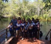 Alunos de escola de Jardim visitam o Recanto Ecológico Rio da Prata