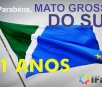 ​Mato Grosso do Sul completa 41 anos de criação nesta quinta-feira (11)
