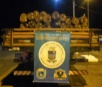 Polícia Ambiental apreende dois caminhões com cargas ilegais de aroeira e aplica multa em duas empre