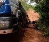 Em Camapuã, ponte quebra sob o peso de caminhão e bloqueia acesso de produtores