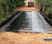 Após uma semana, ponte danificada em acidente com caminhão em Camapuã é reformada