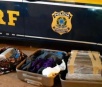 Em Ponta Porã, mulher é presa em ônibus com malas de maconha que levaria para MT