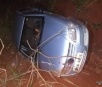 Após furtar carro em Sidrolândia, ladrão capota veículo e pede socorro à própria vítima