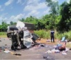 Acidente na BR-163, em Naviraí, envolveu duas carretas e matou menina de 2 anos