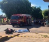Motociclista morre atropelado por caminhão em avenida de Anastácio